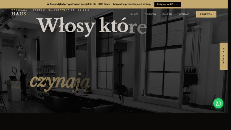 Demo HAUS — Salon Fryzjerski