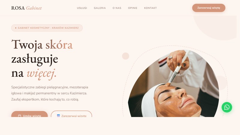 Demo ROSA — Gabinet Kosmetyczny